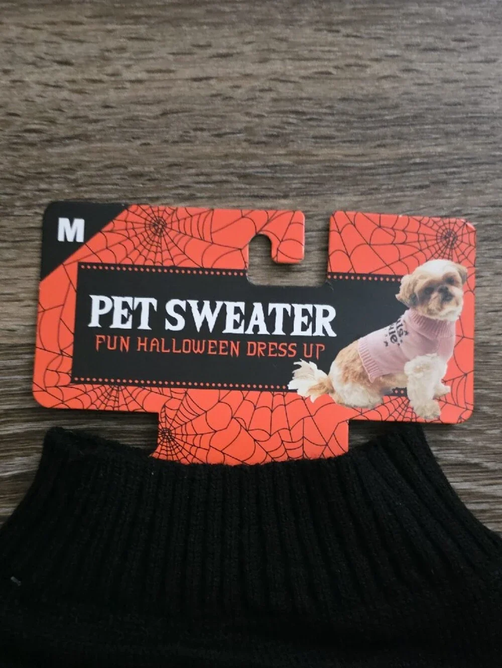 pet sweater brand black